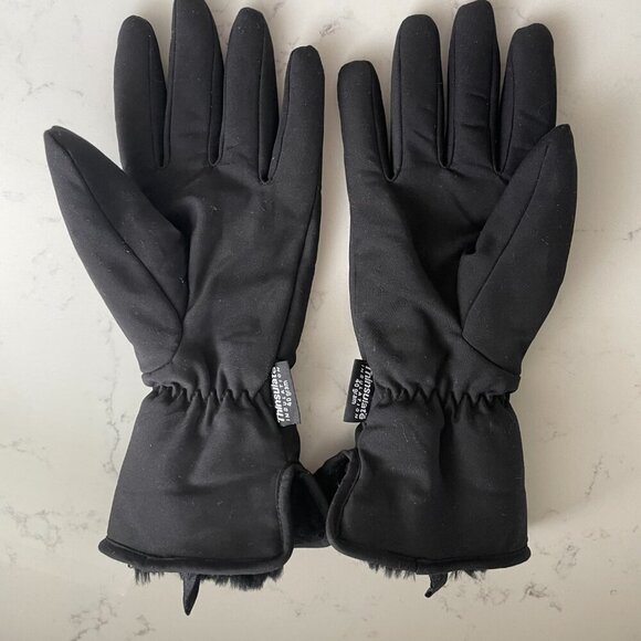 Portolano Thinsulate Insulation 40 Gram Fleece Lined Comfy Outdoor Gloves Blk M - Picture 4 of 8